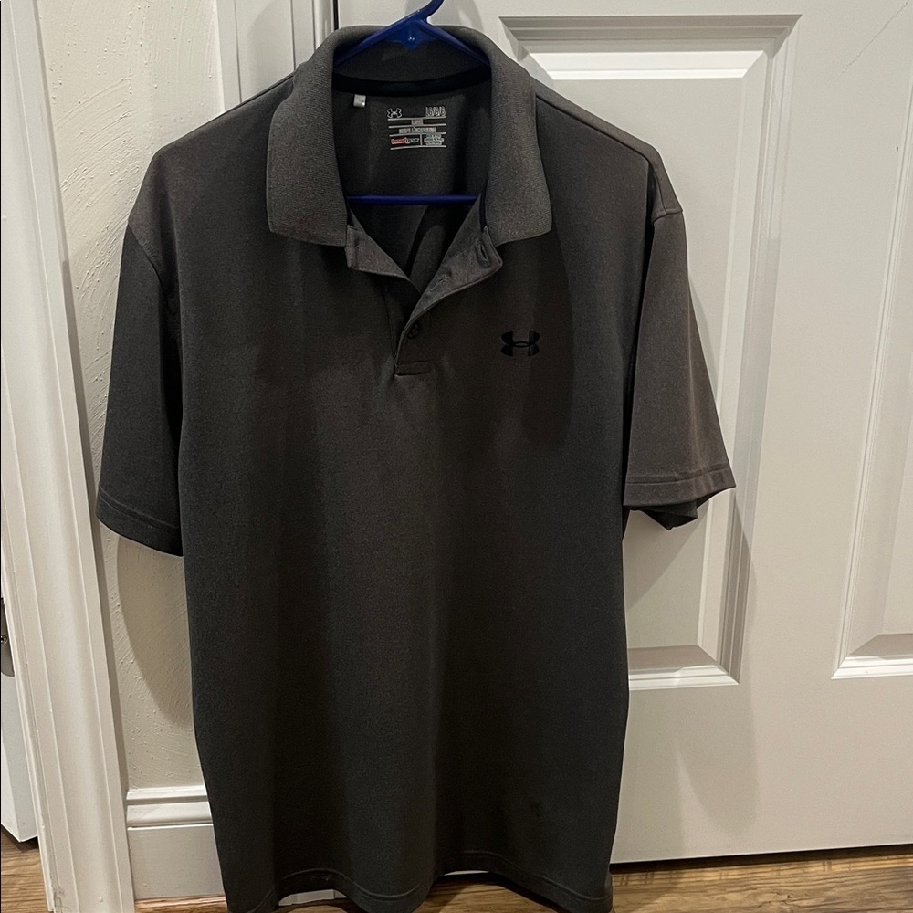 Under Armour Men's Dark Gray Polo Shirt